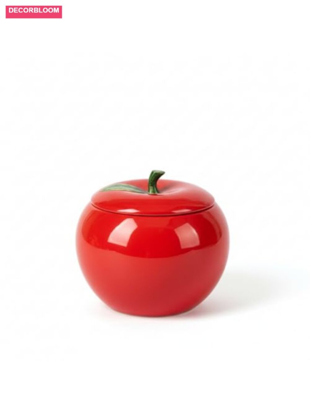Ceramic Apple Jewelry Box Trinket Storage for Rings Necklaces